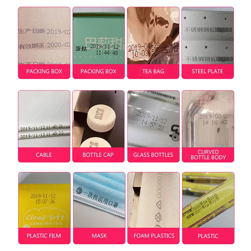 2026 Intelligent Handheld Inkjet Printer To Print Production Date Packaging Coder Number Digital Barcode QR code Multifunctional