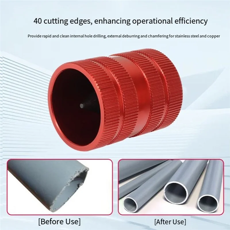 ABRB-ferramenta de alargamento interno/externo 1/4 "a 1-3/8", Alargamento/Deburr/Bisel para alumínio, cobre PVC, tubos de aço inoxidável e Alargador de tubos