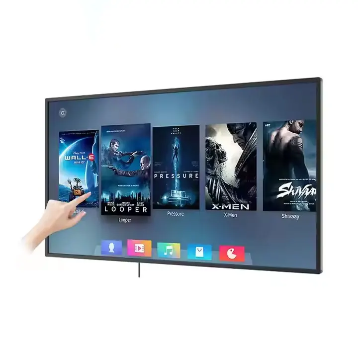 Display per segnaletica digitale con monitor touch screen all-in-one di alta qualità con sistema operativo Windows