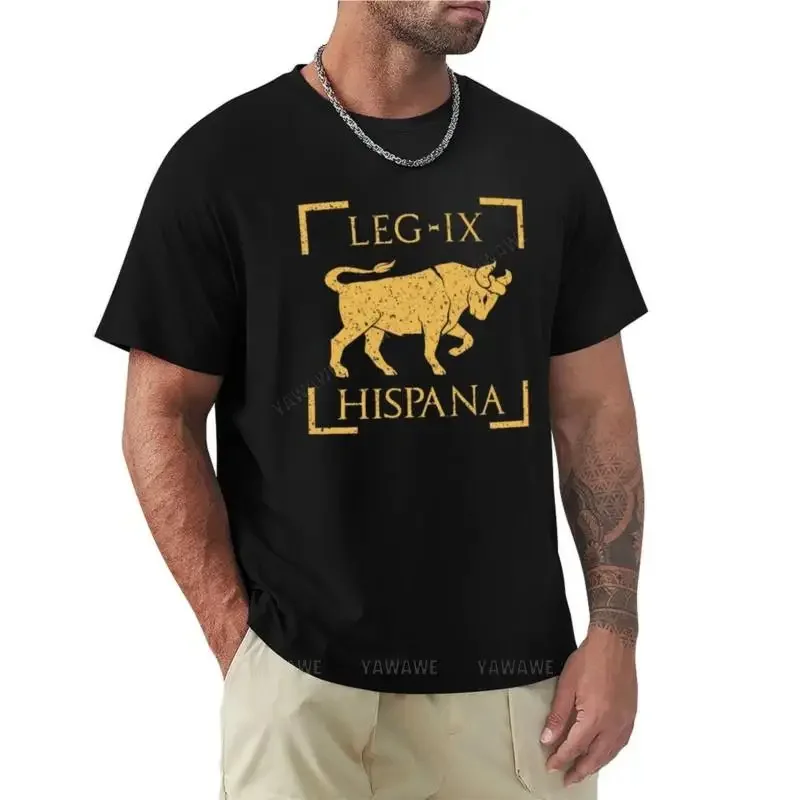 Legio IX Hispana Taurus Emblem Roman Legion T-Shirt Oversize t-shirt Krótki rękaw gładki biały t-shirt męski