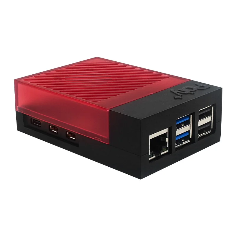 Raspberry Pi 5 ABS Case with PWM Fan & Heatsink - POLY5+ Compatible Cooling Shell