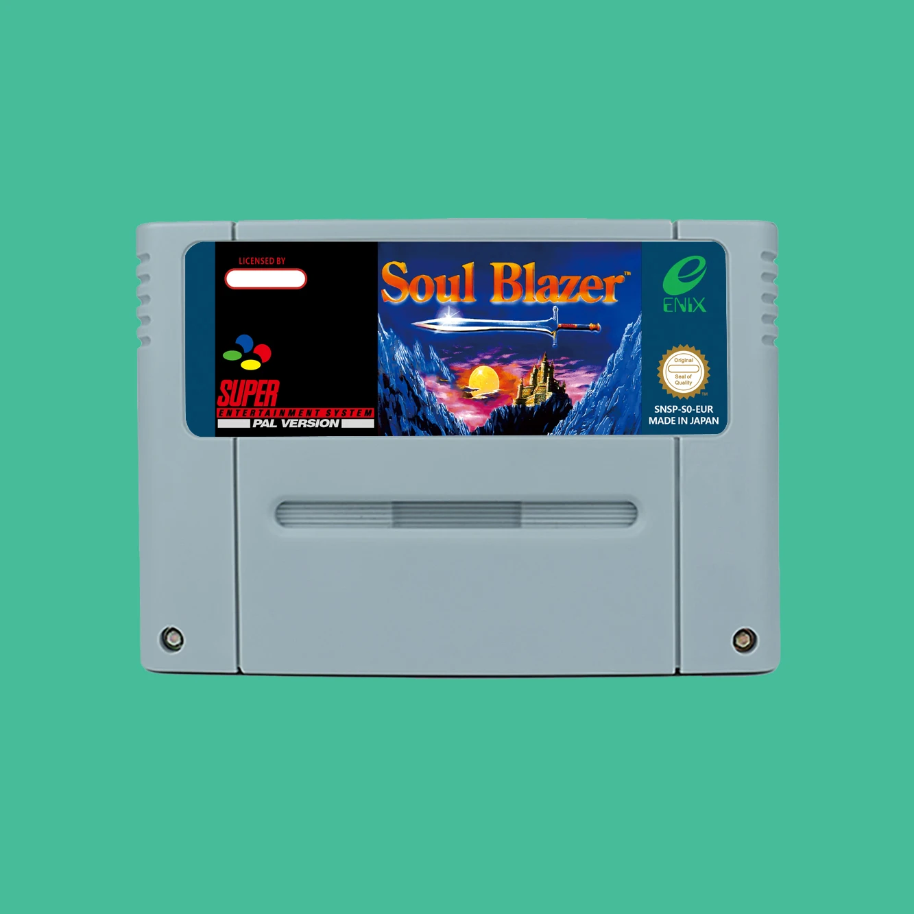 RPG Game for Soul Blazer  - USA or EUR version Cartridge available for SNES Video Game Consoles