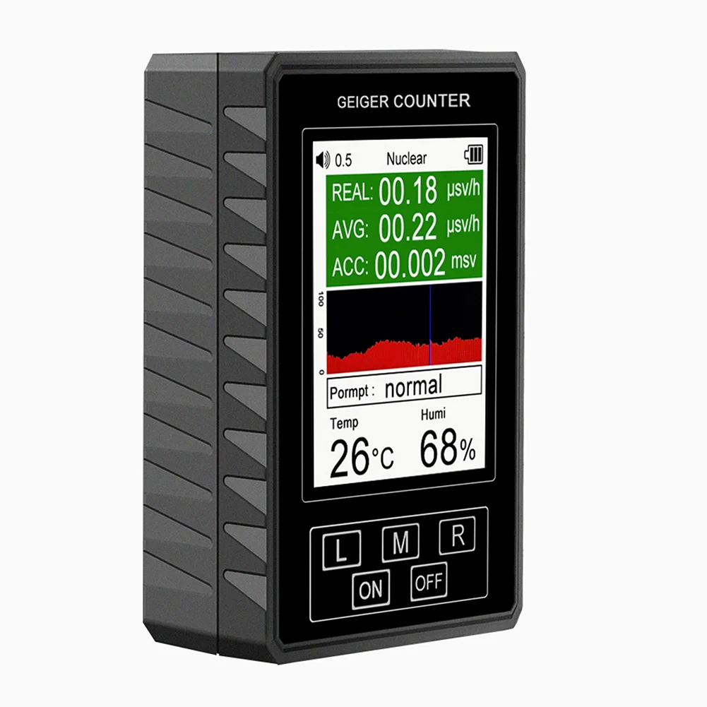 

Safety Monitoring 115*80*40 Ionizing Radiation Tester Radiation Meter Energy Range 20kev 3.2mev Real-time Graph Mode