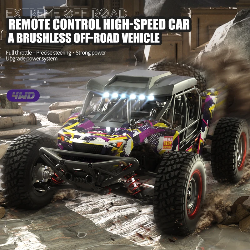 JJRC Q141B Brushless RC Car 1:16 Full Scale 2.4GHz 4WD IPX4 Waterproof Off-road HighSpeed 70KM/H Remote Control RC Truck Toys