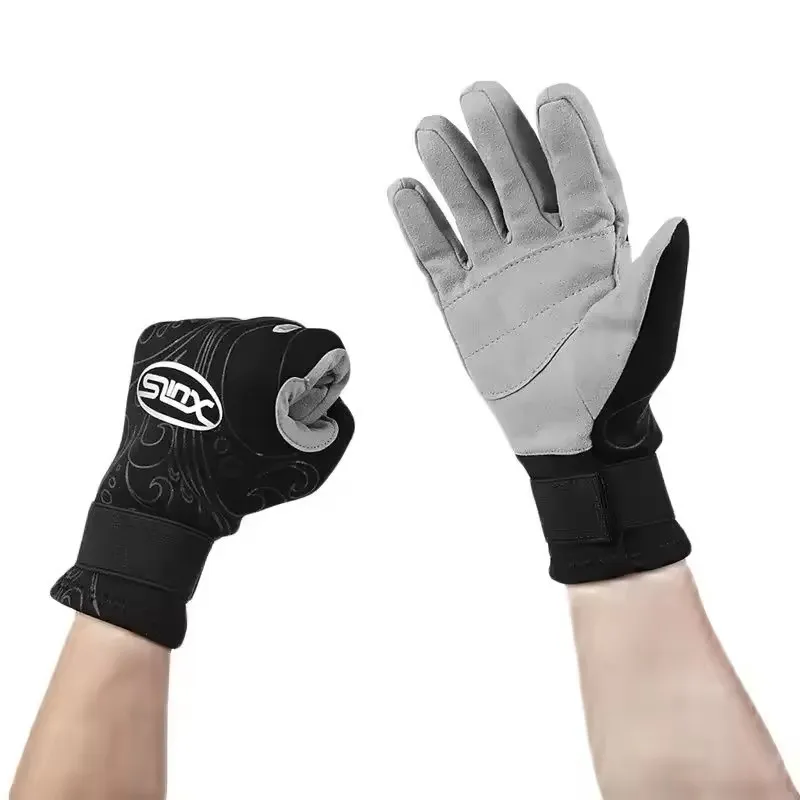 Slinx الشتاء قفازات الغوص 2 مللي متر النيوبرين الجلود السباحة الغوص Spearfishing الدفء مكافحة ارتداء بدلة غطس قفازات في الهواء الطلق