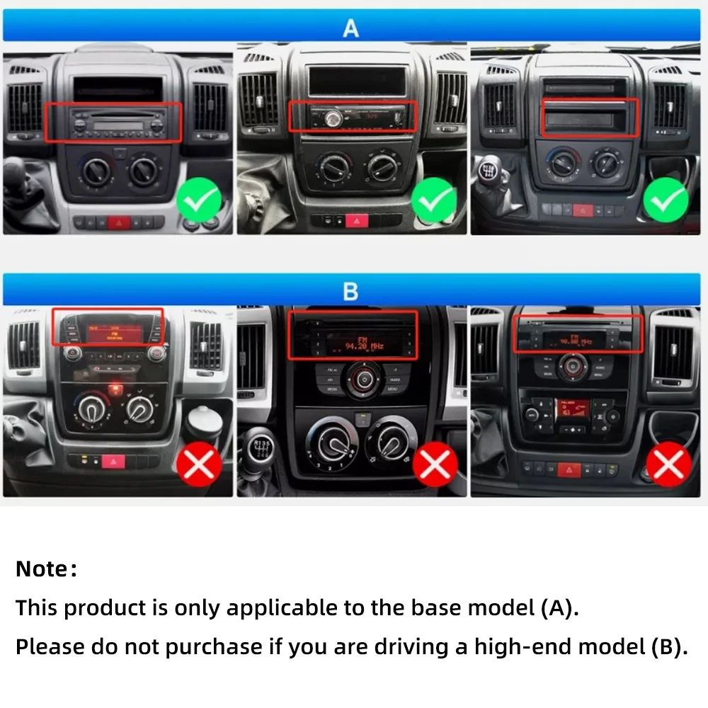 ESSGOO 9" Android 15 4 + 64G Autoradio Stereo Radio Für Fiat Ducato 2006-2022/Peugeot Boxer/Citroen Jumper Carplay Android Auto GPS Navi SWC WiFi FM RDS Bluetooth – Detail 4