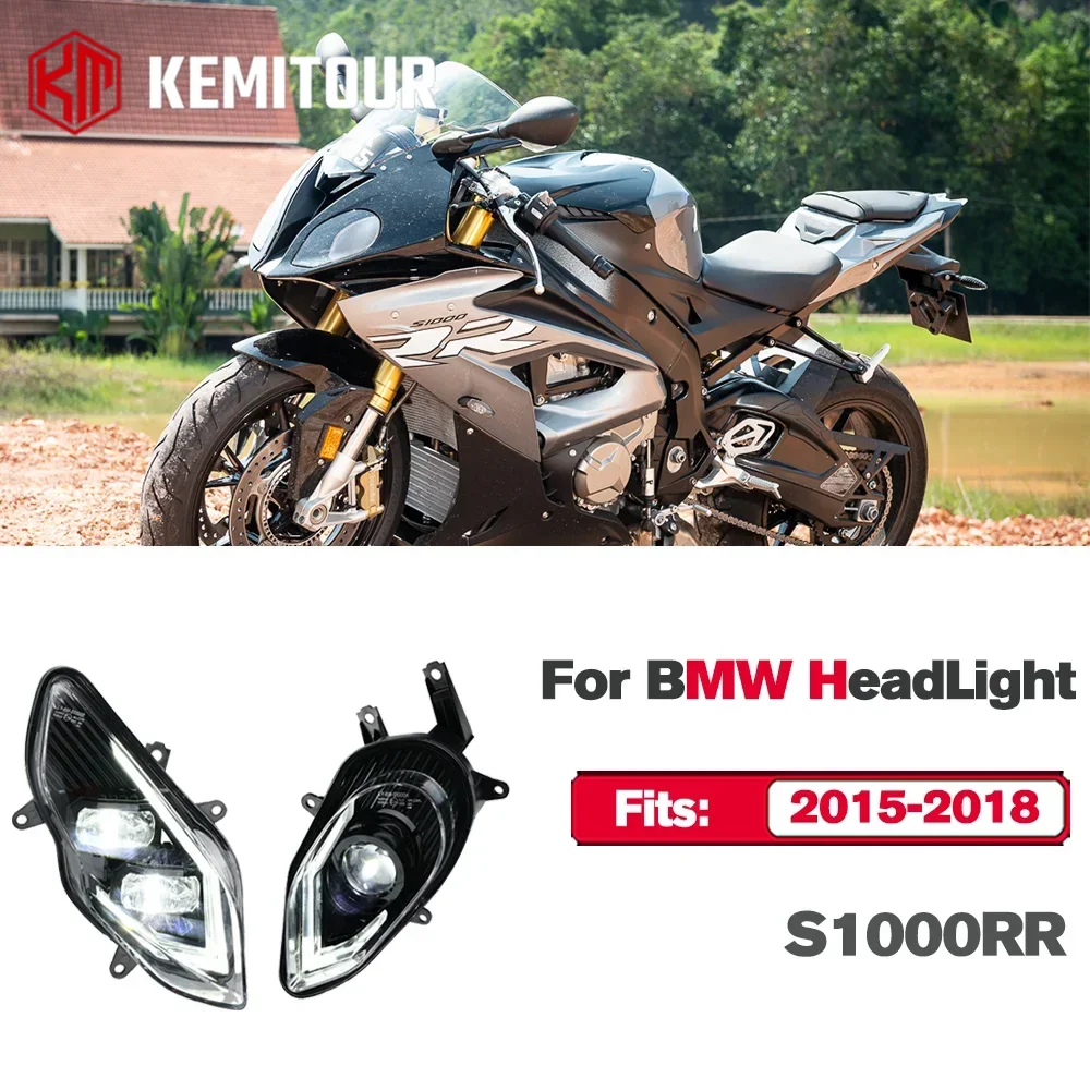 

Motorcycle E24 HeadLamp For BMW S1000RR Front Headlight Led Assembly DRL Low High Bead S 1000 RR 2015 2016 2017 2018 Accessories