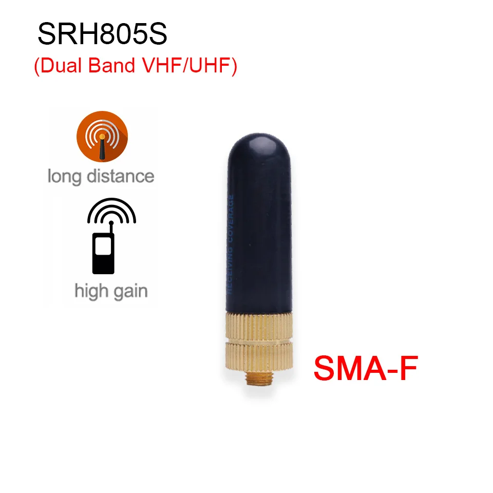 

Baofeng SRH805S 5cm SMA-F short antenna dual frequency VHF UHF suitable for UV-5R UV10R 9R 888Stwo-way walkie-talkie accessories