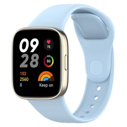 Pulseira de Silicone para Redmi Watch 3, Pulseira de Substituição para Xiaomi Redmi Watch 3 Band, Sport Correa para Mi Watch 3