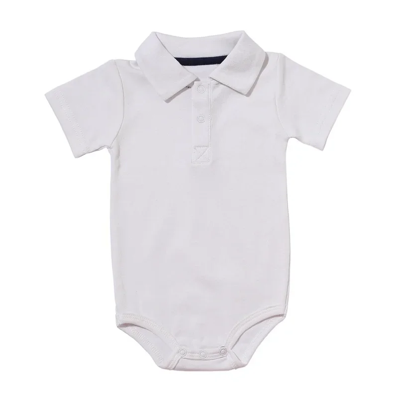 

NEW Summer Baby Boy Girl Rompers Turn-down Collar Infant Newborn Cotton Clothes Jumpsuit for 0-2Y Toddlers Bebe Outfits