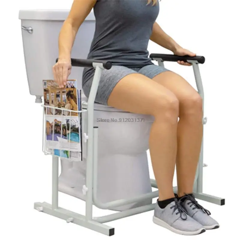 Solid Portable Toilet Safety Rails Bar bagno Toilet Safety Assist Frame Safety Aid corrimano per anziani disabili