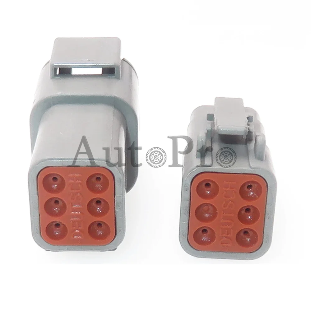 1 Set 6 Pin Escavatore Cavo Spina ATM04-6P ATM06-6S AC Montaggio Grande Presa di Alimentazione Auto Adattatore Impermeabile DTM06-6S DTM04-6P