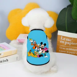 Disney Mickey Minnie Donald Duck Element 2024 Puppy summer new tank top Clothing Dog supplies Chihuahua Pet clothes Big dog clot