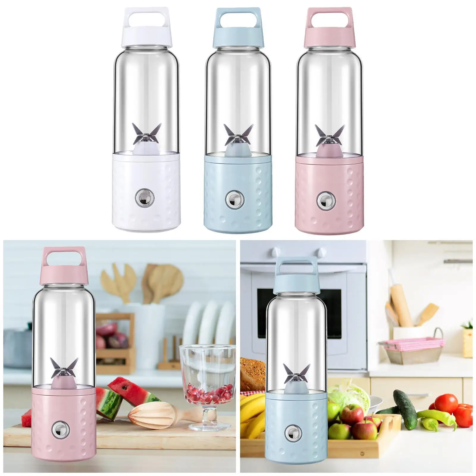 Tragbarer Mixer, leicht zu reinigender elektrischer USB-Entsafter für zu Hause im Freien