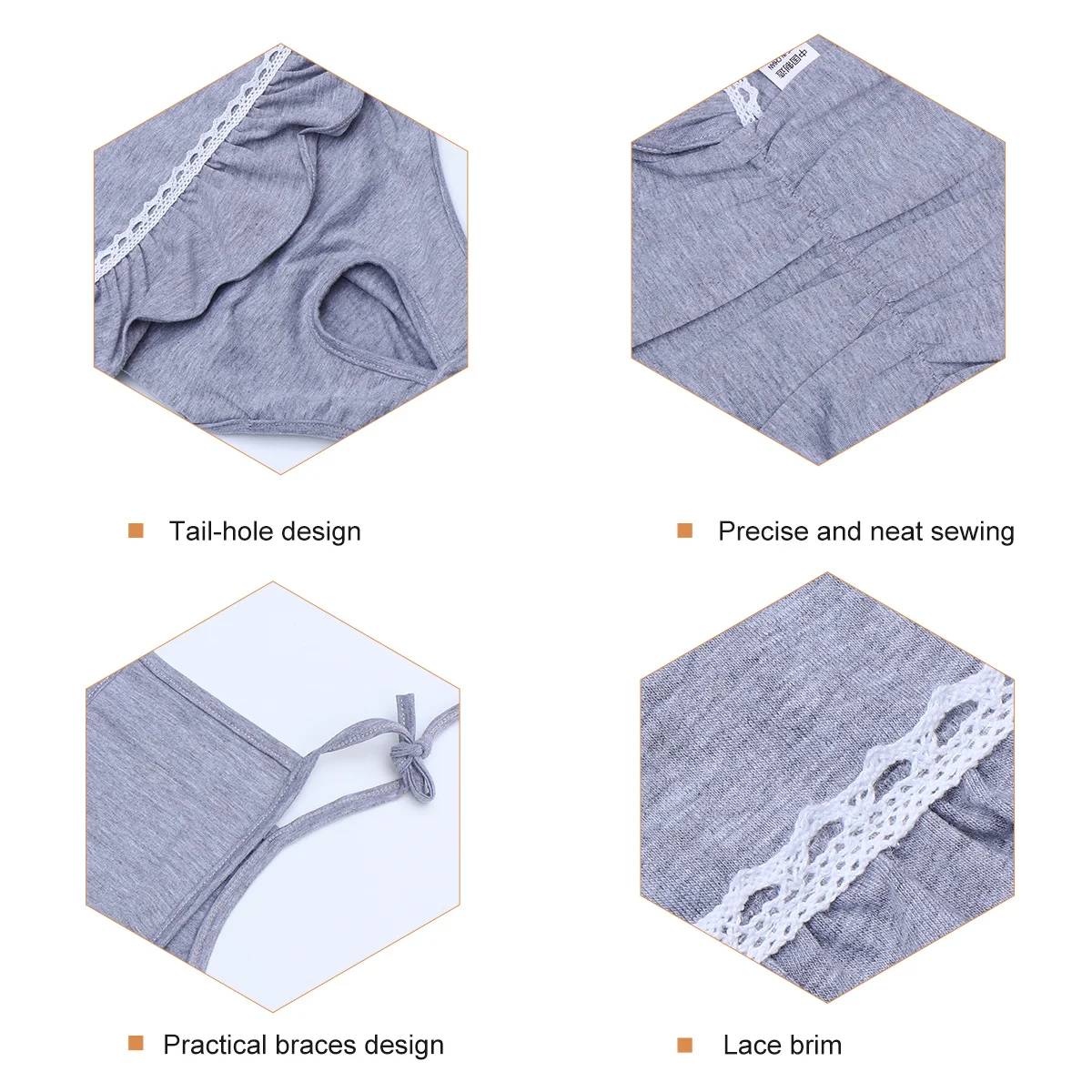 

1Pcs One-Piece Pet Diaper Dog Period Pants Sanitary Underwear Wholesome No Health Issues Durable Long-Lasting Grey