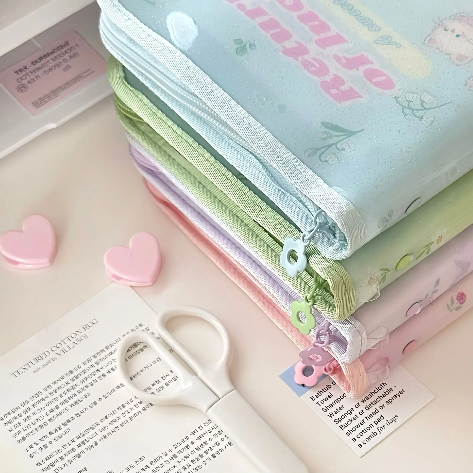 IFFVGX Kawaii A5 سستة الموثق حامل بطاقة الصور Kpop المعبود ألبوم الصور جمع كتاب القرطاسية المدرسية ألبوم الفقرة Fotos پوتوكاروداد باين أكثر #4