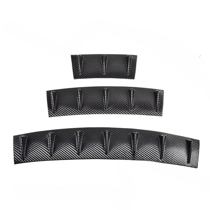 Car rear spoiler small surrounding bumper chassis decoration with baffle carbon fiber rear lip sticker modification