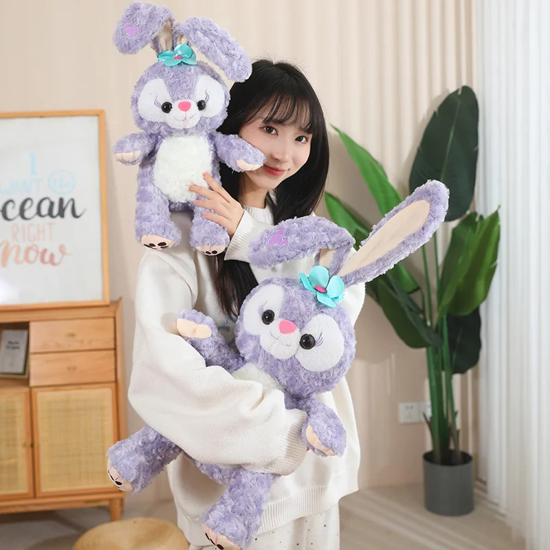 Disney StellaLou Plush Toy StellaLou Stuffed Doll Animal Long Ears Rabbit Plushies Doll Cuddly Pillow Room Decor Girl Gift