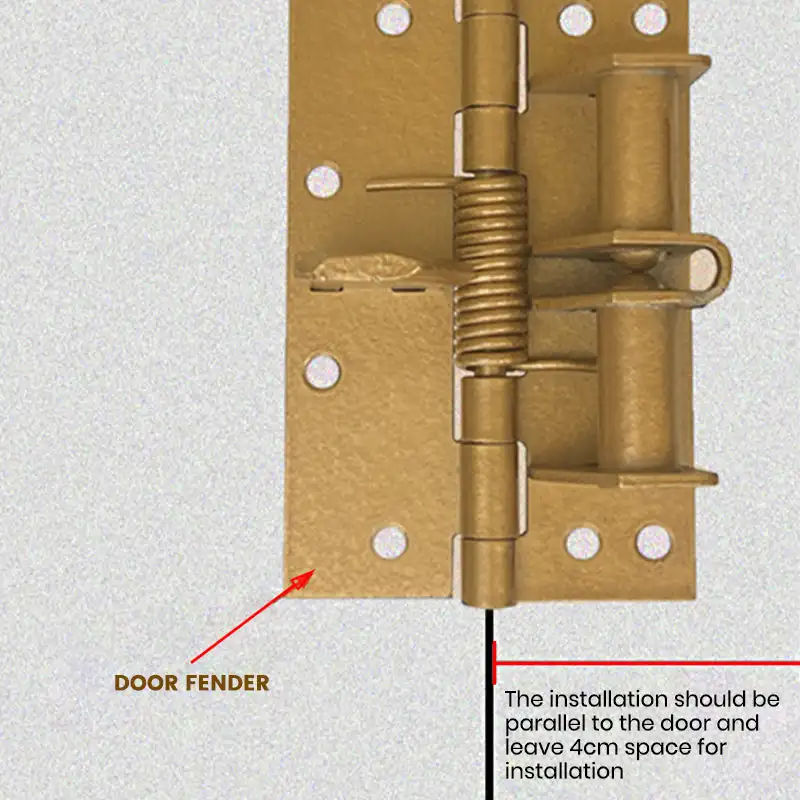 Automatic closing 4 Inch Spring Hinge Automatic Closing Wooden ​ Invisible Door Spring Hinge Automatic Self-Closing Door Hinges