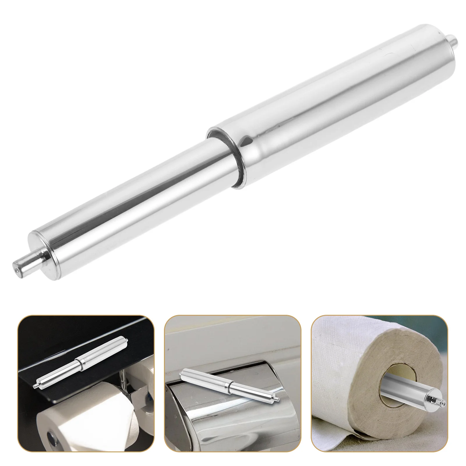 

White Toilet Paper Holder Towel Plastic Roller Spindle Frog Tissue Rollers Silver Insert