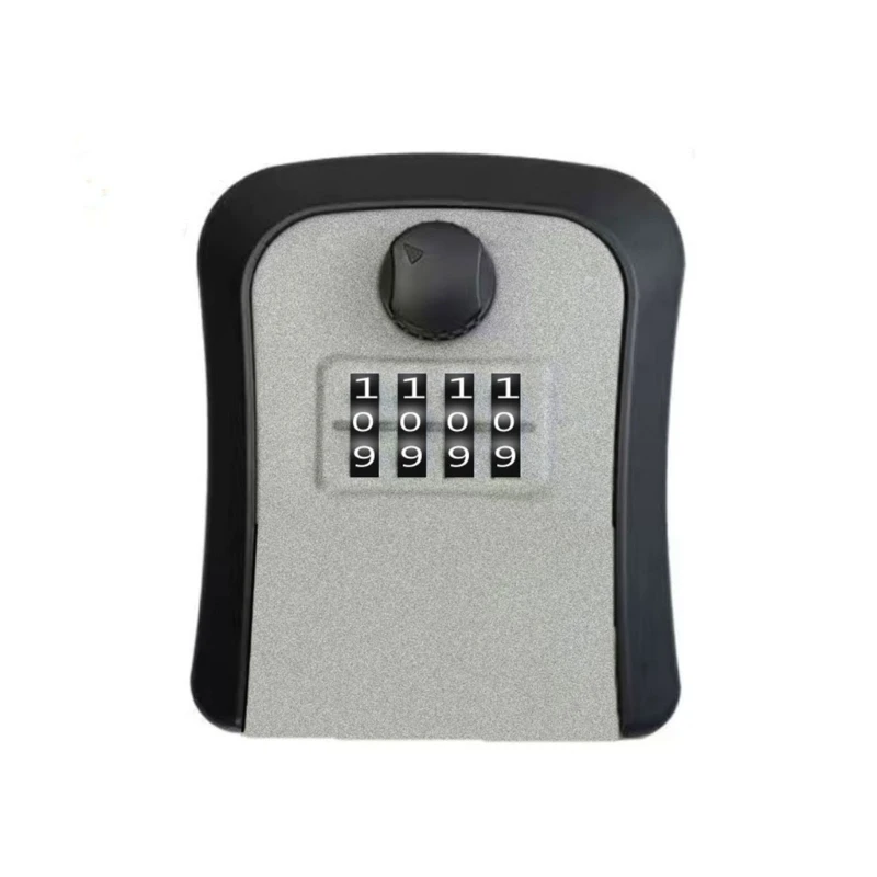 Lock Box 4-Digit Combination  Lockboxs Resettable Security Passwords Box