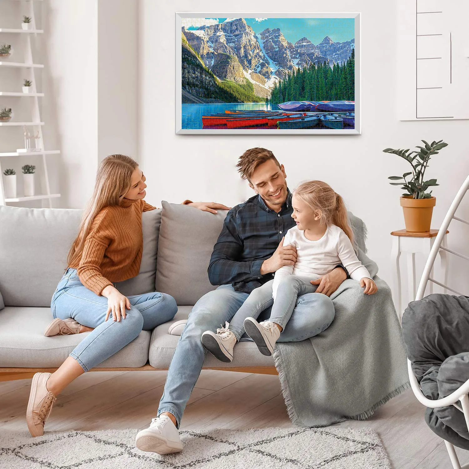 1000 Teile Moraine Lake Puzzles für Erwachsene, Heimdekoration, Spiele, Familienspaß, Bodenpuzzles, Lernspielzeug