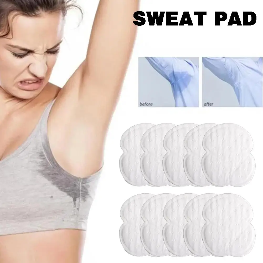 Almohadillas absorbentes de sudor para axilas, 10 piezas, desodorante desechable, forros de transpiración, pegatinas para el sudor