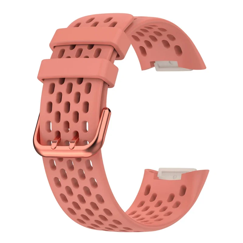 Sport Band Band Voor Fitbit Charge 5/6 Armband Ademende Siliconen Horlogeband Voor Fitbit Charge 6 Smart Watch Band