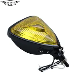 Triangle Vintage Custome Motorcycle Headlight Cafe Racer Chopper Bobber