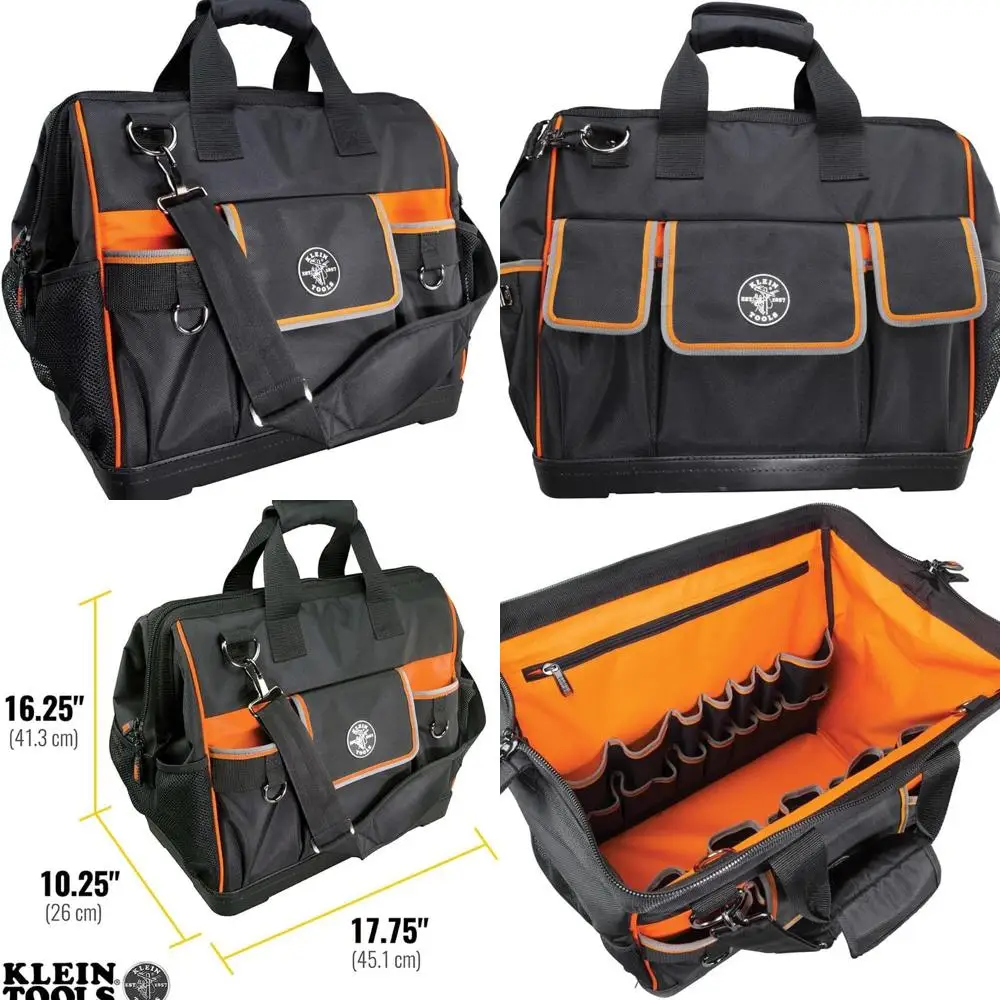 

Профессиональная сумка для инструментов с широким открытием из баллистической ткани 1680D со съемным ремнем и формованной основой