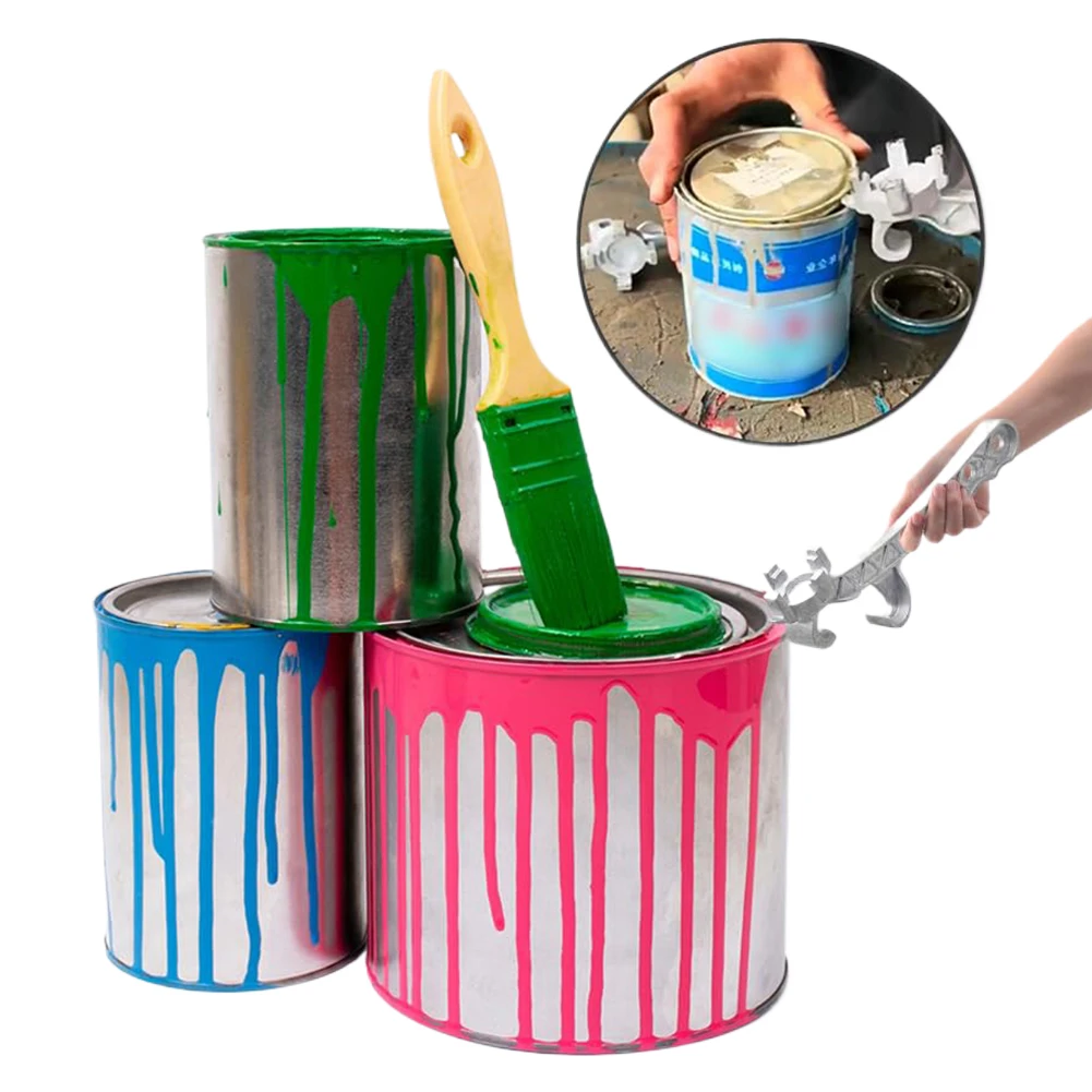 

Pail Paint Barrel Lid Can Opener Aluminum Alloy Metal Can Opener Lid Tool Oil Drum Driver Lid Can Opener for Home Industrial Use