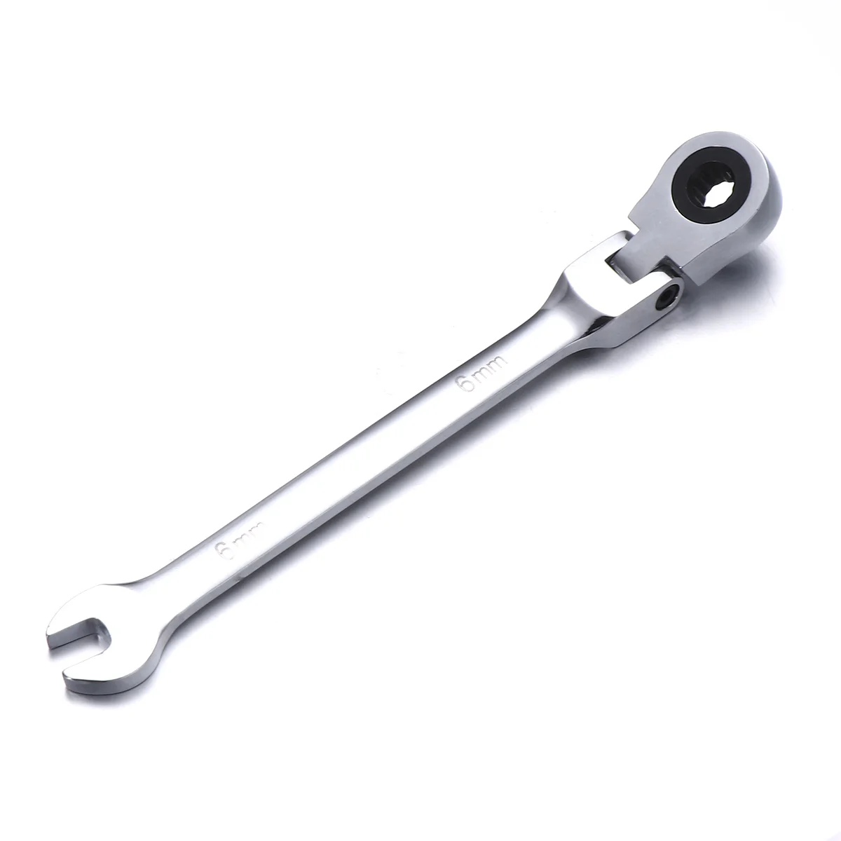 

7 Mm Silver Wrench Ratchet Spanner Tool Socket Dual Head Vanadium Steel Adjustable