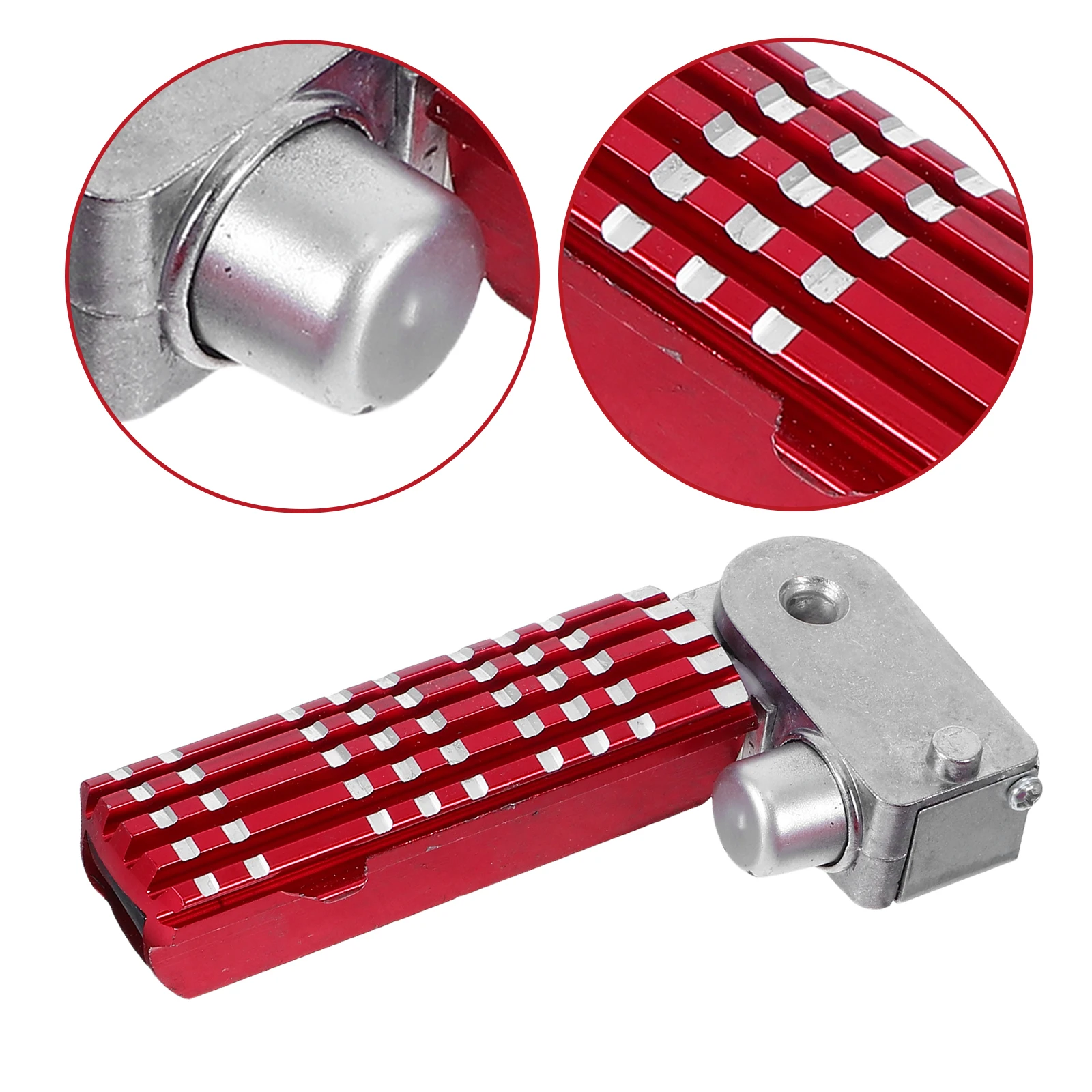 

2 Pcs Motorcycle Folding Foot Pedal Bike Footpeg Pedals Aluminum Alloy Footrest Pegs