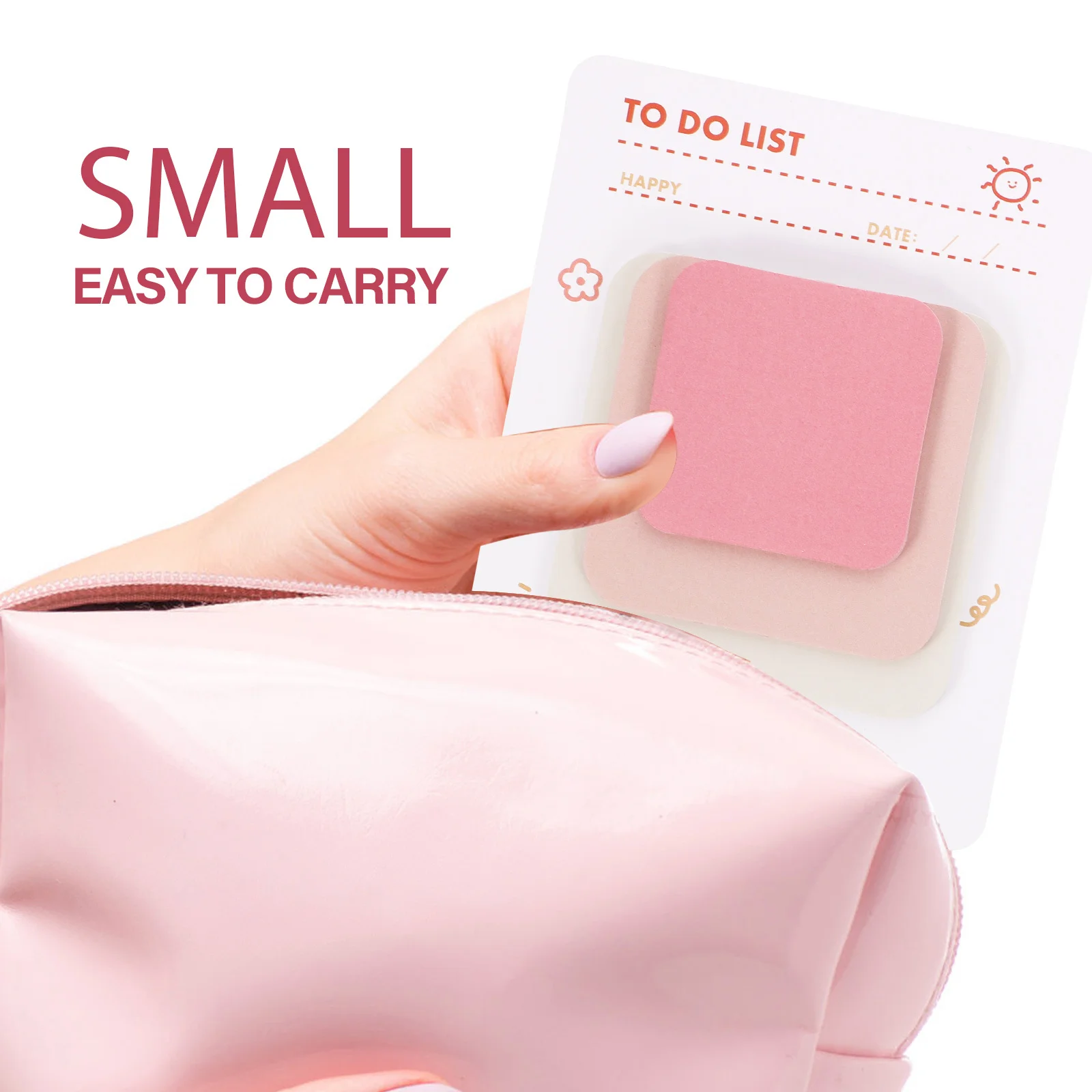 4 قطع من وسادات المذكرات المزخرفة المحمولة متعددة الوظائف لتخطيط جدول قراءة دفاتر الملاحظات الصغيرة #6