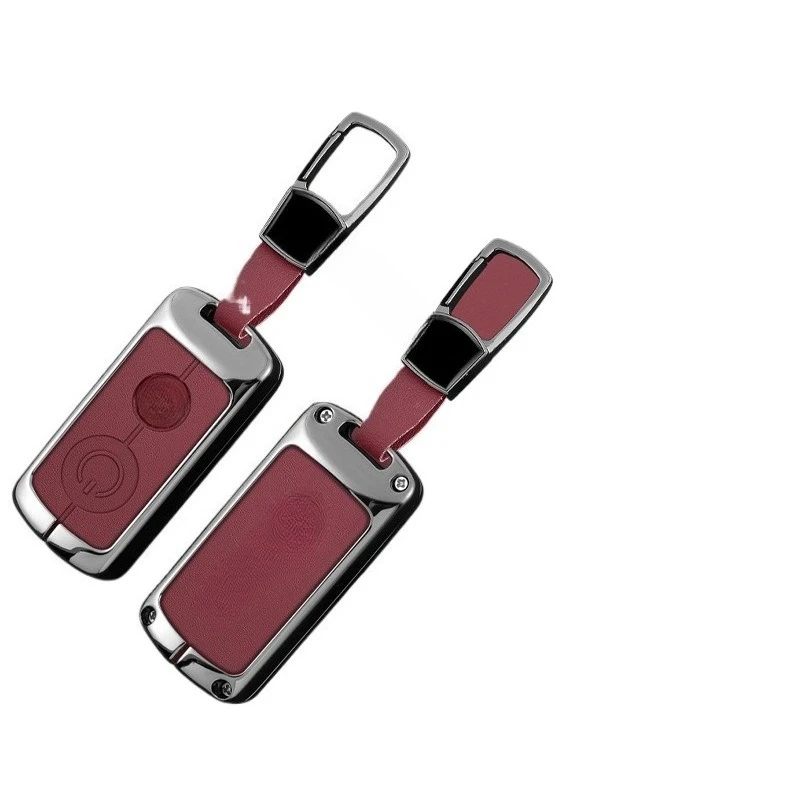 Zinc Alloy Key Fob Cover for Yamaha NMAX155/XMAX300, Heavy Duty Metal KeyCase Shell with Keychain, Anti-Drop & Scratch Proof