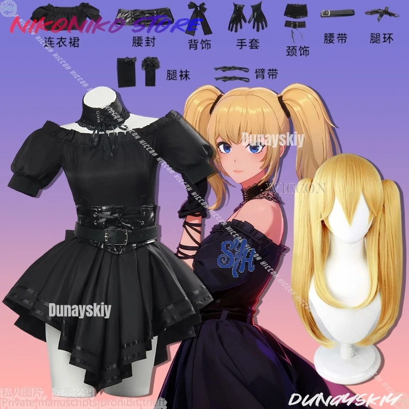 

Ani Girlfriend Косплей Gorrkk Аниме Костюм Черное Кружево Лолита Kawaii Jirai Kei Девушки Гот Сексуальное Мини-Нижнее Белье Хэллоуин Вечеринка