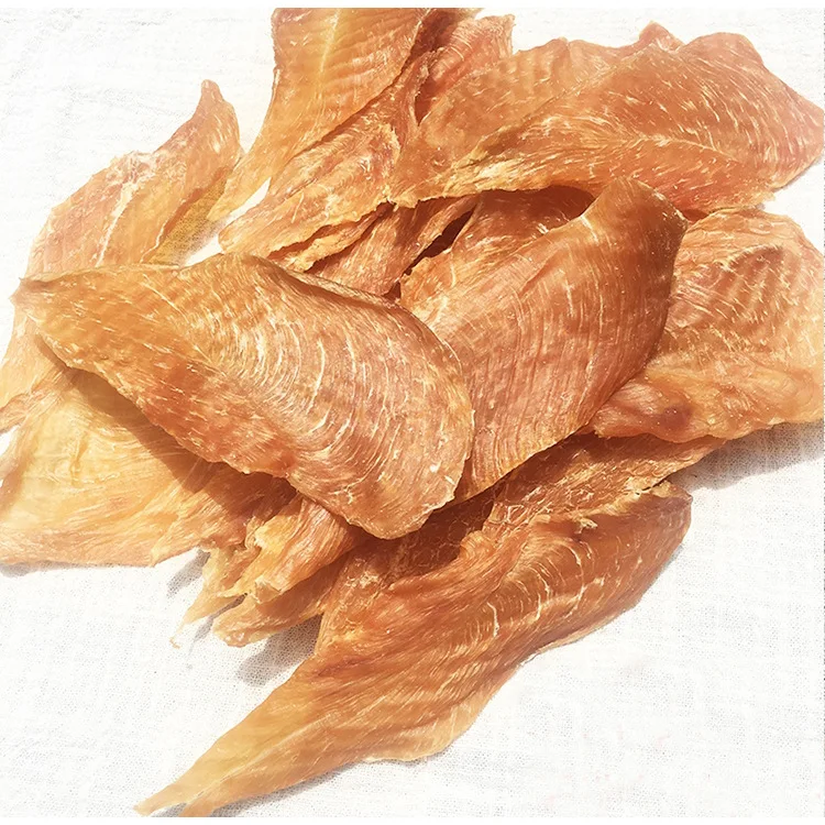 Pet dog snacks air-dried pure meat chicken breast jerky slices duck meat golden wool jerky strip food 200g