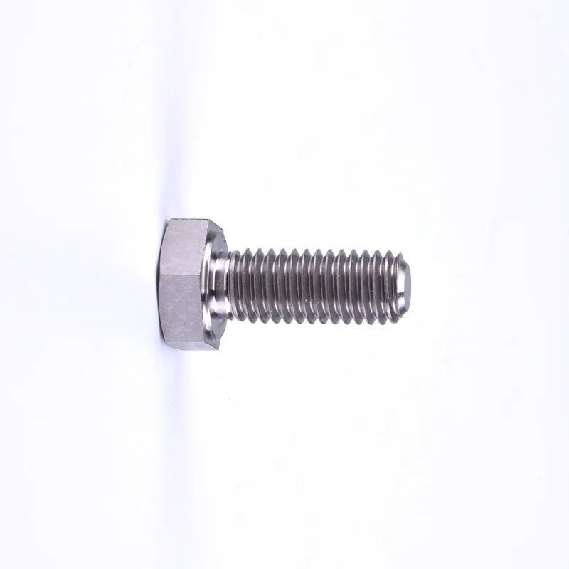 1PCS High Strength Titanium alloy GR5/TC4 Hexagon Head Bolts - Full Thread M8X15 20 25 30 35 Light Weight Corrosion Resistance