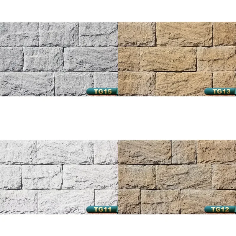 for TG15 Modern Exterior Stone Effect Finish Artificial Stone Waterproof Material Suitable for Hotels and Hospitals