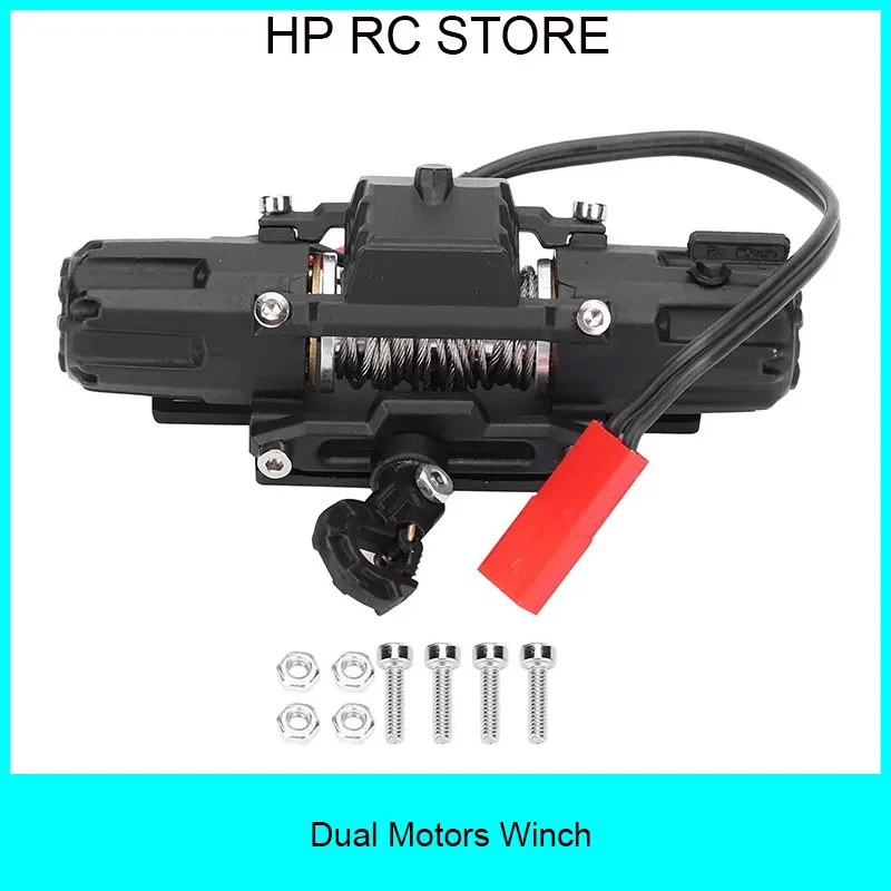 

RC Car Dual Motors Automatic Simulated Winch for 1/10 RC Crawler Car Axial SCX10 TRAXXAS Trx-4 TRX4 D90 TF2 Tamiya CC01 90046