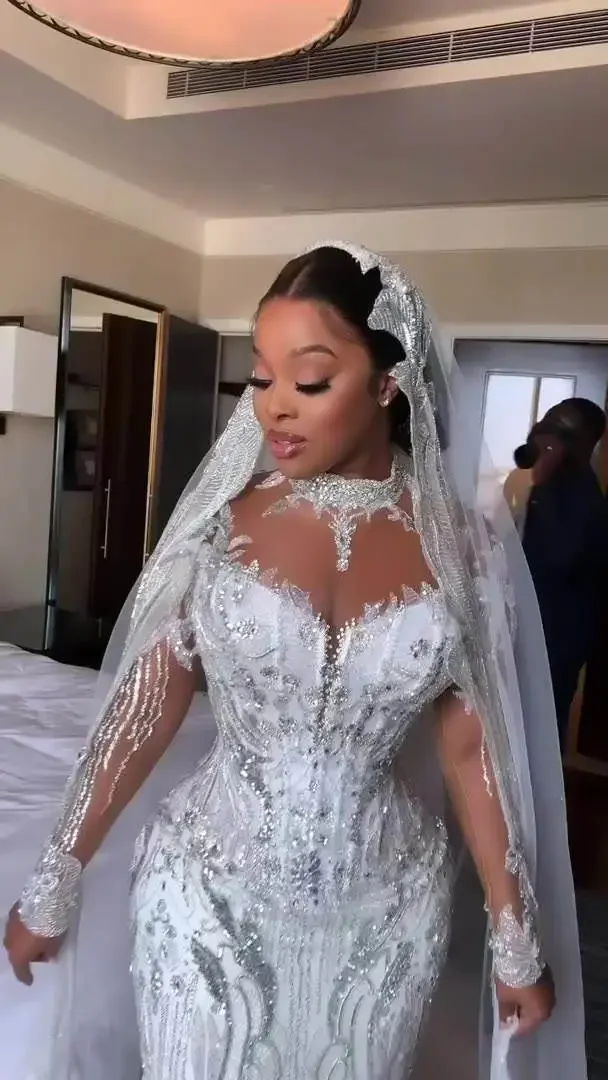 Customized New Fashion High Quality Customize For You Puffy Women Custom Made Bridal Bride Wedding Dress 2025