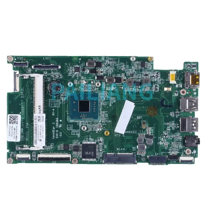For DELL Inspiron 3138 Notebook Mainboard DA0ZM6MB6C0 SR1LX Celeron N2810 CN-02WF8T Laptop Motherboard Full Test Perfectly