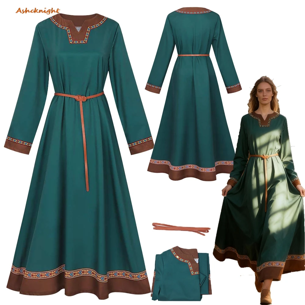 Disfraces de cosplay medievales del Renacimiento, vestidos de vikingos, ropa para mujer, disfraz de fiesta, trajes de juego de rol, traje femenino para Halloween, carnaval