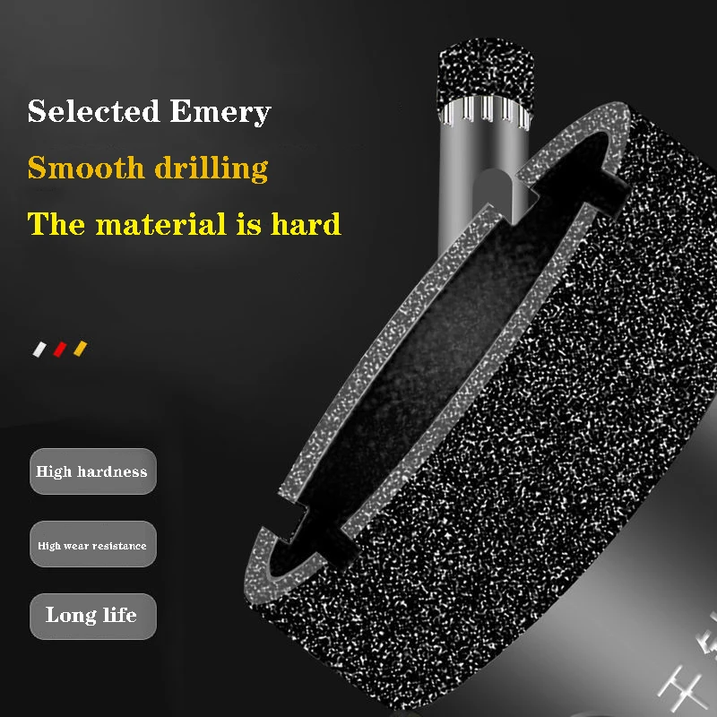 Dry Drill Bit, Marble Granite Tile Opener, Diamond Brazing, Welding Core, Dry Drill Bit, Electric Drill 30mm-65mm