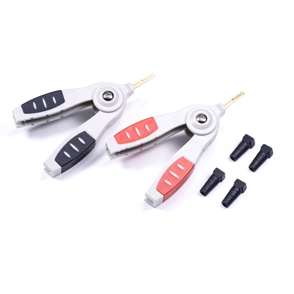 Kelvin Test Clips Insulated 5A Flat Crocodile Clip LCR Kelvin