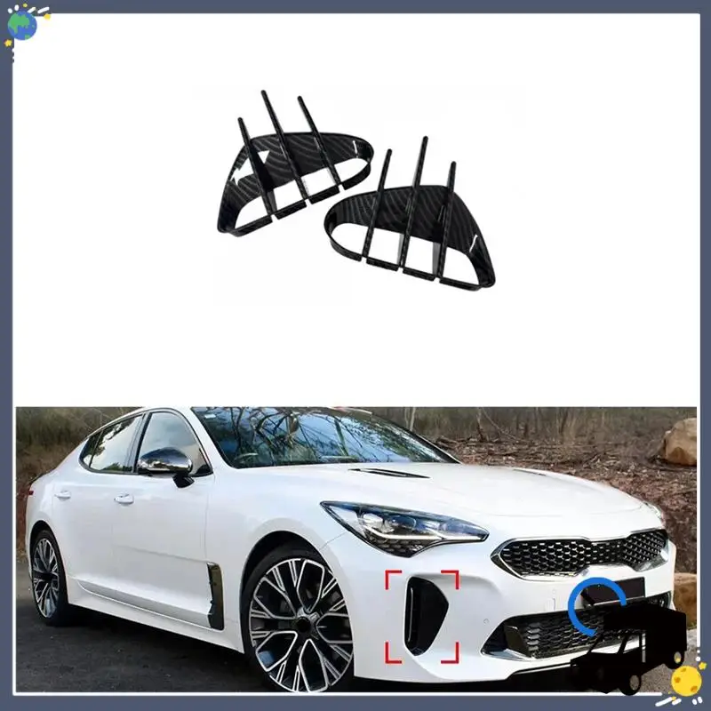 

Lasting Car Front Bumper Spoiler Canard Side Vent Covers For KIA Stinger 2018-2023 Auto Accessories