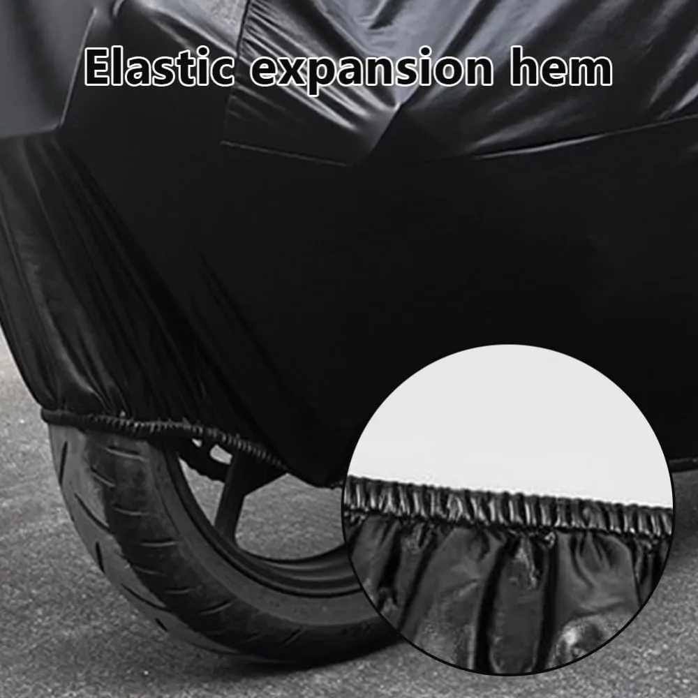 Universal Motorcycle Cover Sunproof Dustproof Waterproof Bike Scooter Electrombile UV Protection Reflective Stripes image 3