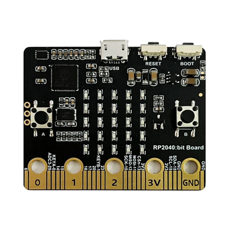 Papan pengembangan pemrograman Motherboard Python untuk Raspberry Pi PICO RP2040 Bit cocok dengan Kit papan Microbit JPG