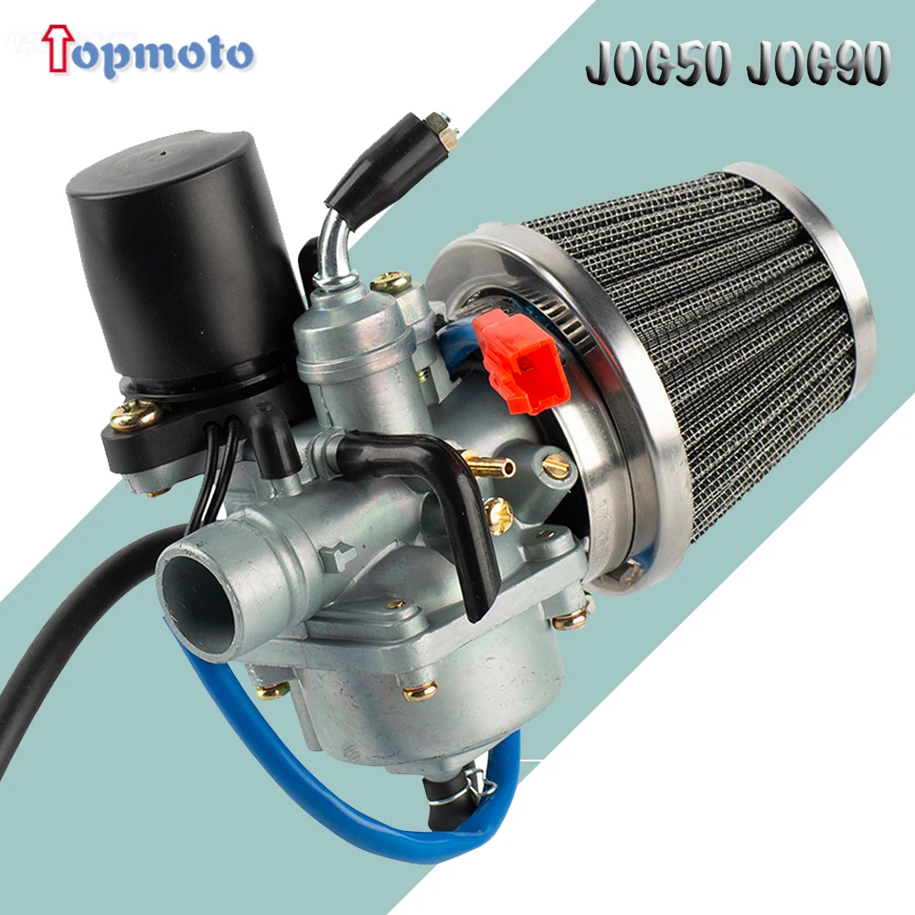 Jog50 Carburateur Voor Yamaha Jog 50 50cc JOG90 PZ19J 19Mm 2 Takt 1E40QMB Motorfiets Scooter Carburateur Met Luchtfilter