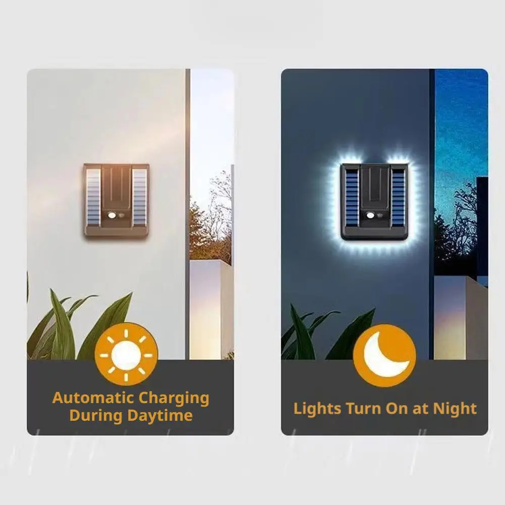 Foldable LED 120° Solar Light 3 Modes Street Light Garden Decor Outdoor Wall Lamp Motion Sensor Solar Waterproof Spotlights Lamp - view 4